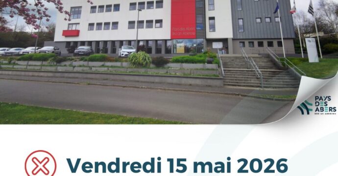 annonce fermeture exceptionnelle photo hôtel de communauté de plabennec