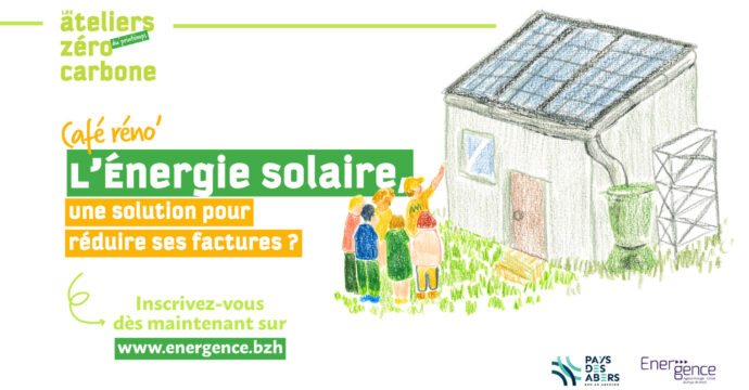 atelier visite panneau photovoltaïque en dessin